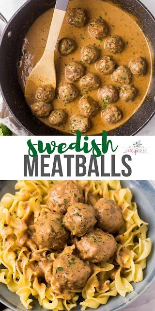 Swedish Meatballs - Favorite Recipes Meatball Dinner Recipes, Swedish Meatballs Recipe, Meatball Dinner, Ground Pork Recipes, Meatball Recipes Easy, Recipe Step By Step, Swedish Meatballs, Meatballs Recipe, Beef Recipes Easy