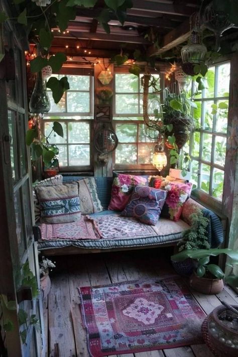 Meditation Shed, Quiet Room Ideas, She Shed Ideas Interior, Cozy Window Nook, Small Garden Plans, Cozy Window, Garden Shed Interiors, Garden Shed Ideas, Window Nook