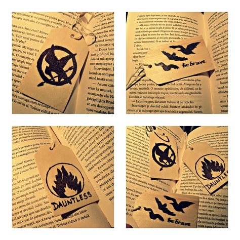 DIY Bookmarks Wood Divergent, Hunger Games #hungergames #divergent #bookmarks #wood #mockingjay #dauntless #diy Divergent Bookmarks, Mj Core, Bookmarks Free Printable, Homemade Bookmark, Book Rebinding, Homemade Bookmarks, Divergent Hunger Games, Cute Bookmarks, Diy Bookmarks