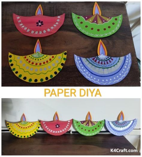 25+ DIY Diwali Project Ideas For Children • K4 Craft Diwali Crafts For Kindergarten, Diwali School Activities, Deepavali Art And Craft For Kids, Diwali Activity For Kindergarten, Diwali Project For School, Deepavali Craft, Holiday Crafts Preschool, Diwali Craft For Children, Kindergarten Phonics Activities