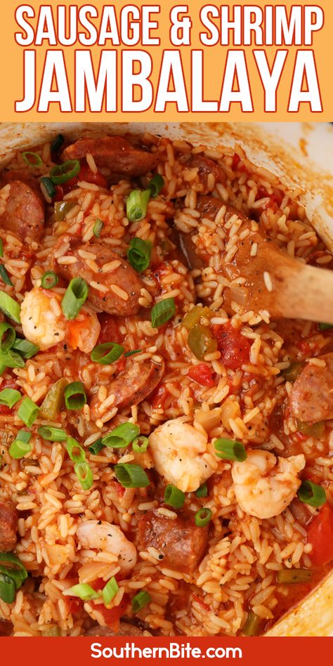 Sausage And Shrimp Jambalaya, Shrimp Jambalaya Recipe, Best Jambalaya Recipe, Shrimp And Sausage Jambalaya, Sausage Jambalaya Recipe, Gumbo Recipe Easy, Shrimp Jambalaya, Jambalaya Recipe Easy, Sausage Jambalaya