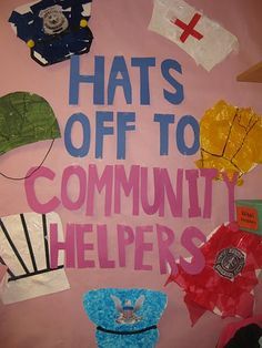 Community Helpers Study on Pinterest | Community Helpers ... Prek Community Helpers, Community Helpers Week, Community Heroes, Community Helpers Preschool Crafts, Community Helper Lesson, Community Helpers Crafts, Community Helpers Preschool Activities, Community Bulletin Board, Community Helpers Unit