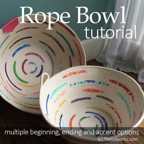 627handworks | Search results for Rope bowl Rope Bowl Tutorial, Rope Basket Tutorial, Coiled Fabric Bowl, Clothesline Basket, Diy Rope Basket, Bags Fabric, Coiled Fabric Basket, Rope Projects, Rope Baskets