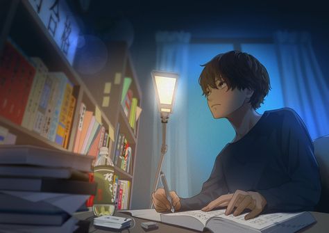 Music For Studying, Japon Illustration, Anime Backgrounds Wallpapers, Open Book, 영�감을 주는 캐릭터, Anime Scenery Wallpaper, Anime Life, Relaxing Music, Anime Artwork