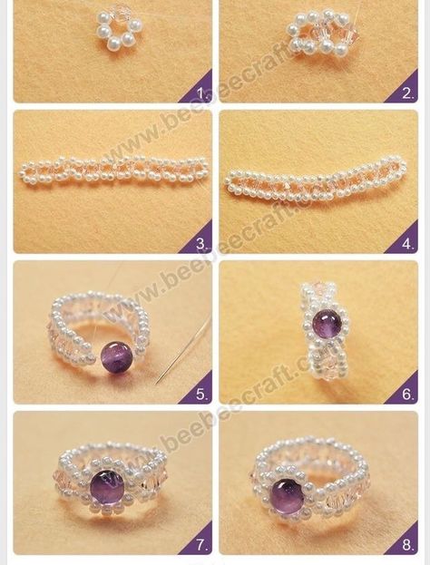 Biser Handmade, قلادات متدلية, Diy Beaded Rings, Beads Craft Jewelry, Diy Jewelry Unique, Beaded Necklace Diy, Diy Bracelets Easy, Diy Bracelet Designs, Diy Bracelets Patterns