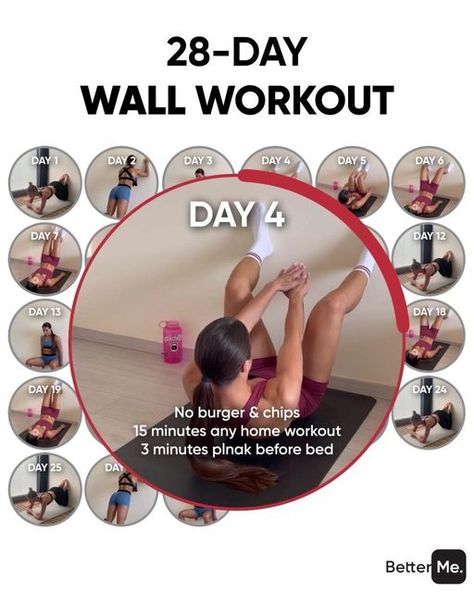 Health Coaching app on Instagram: "28 Days Challenge To Lose Weight At Home." 28 Day Wall Challenge, 28 Day Challenge Wall Exercises, 28 Day Wall Workout Challenge, 28 Day Challenge Workout, Wall Workouts, Pilates Challenge, Wall Workout, 28 Day Challenge, Ab Challenge