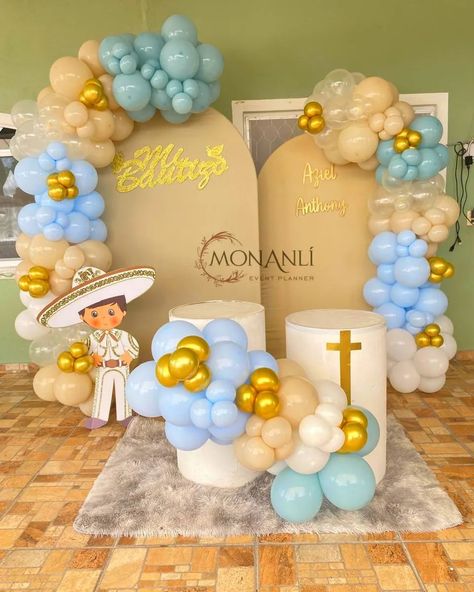 Backdrop bautizo ! Tu ya apartaste el tuyo? Contamos con paquetes de decoración. #backdropparaeventos #ballondecoration #balloons #bautizo #atlixco #montajedeeventos Boy Bautizo Party Ideas, Baptism Decorations Boy, Ideas Bautizo, Baptism Decorations, Event Planner, Balloons, Baby Shower, Shower, Tumblr