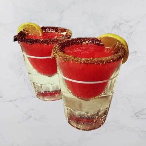 Mexican Candy Shots Recipe | Bartrendr Mexican Candy Shots, Mexican Alcoholic Drinks, Candy Shots, Tequila Party, Booze Drink, Mexican Treats, Special Drinks, Mexican Drinks, Cuban Food