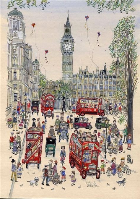 London Artwork, London Drawing, London Poster, City Illustration, London Town, London Calling, London Love, London Art, London City