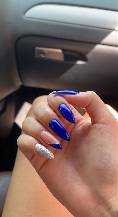 Royal Blue Nails, Beachy Nails, Cow Nails, Cherry Nails, Nails Now, Simple Gel Nails, Blush Nails, Classy Acrylic Nails, Cute Summer Nails