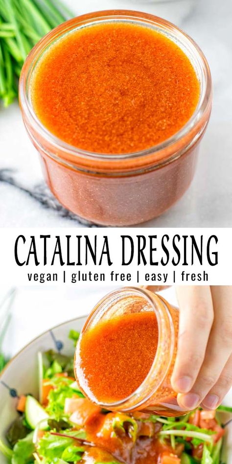 Catalina Dressing Recipes, Catalina Salad Dressing, Vegan Salad Dressing Recipes, Catalina Dressing, Metabolism Foods, Nutritional Yeast Recipes, Healthy Dressing, Quick Delicious Meals, Vegan Salad Dressing