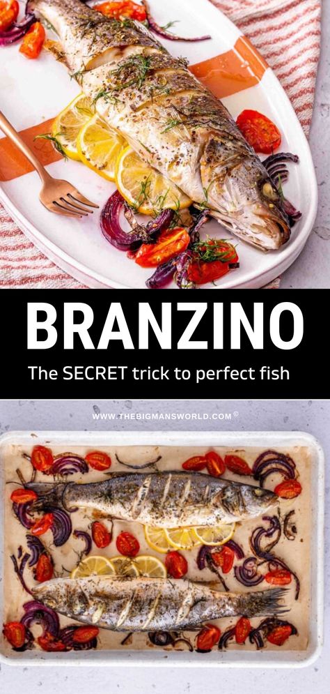 Branzino Fish Recipe Oven, Branzino Recipe Whole, Branzino Recipe Filet, Bronzino Fish Recipe, Easter Fish Recipes, Whole Branzino Recipe, Branzino Fish Recipe, Roasted Branzino Recipe, Branzino Fish