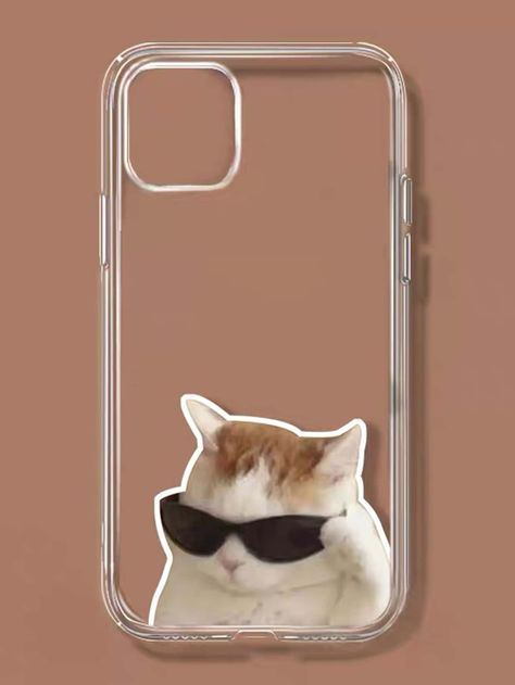 Multicolor    TPU Animal Phone Cases Embellished   Phone/Pad Accessories Stella Character, Funny Phone Cases, Cat Printable, Funny Phone, Floral Wallpaper Iphone, Animal Phone Cases, Cats Phone Case, Cats Iphone, Clear Phone Case