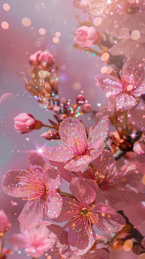 Pink Diamonds Aesthetic, Cute Pink Phone Wallpapers, Wallpaper Sakura Flowers, Cute Pink Flower Wallpaper, Sakura Flowers Wallpaper, Pretty Wallpapers Backgrounds Beauty, Pink Vibes Aesthetic, Pink Wallpaper For Iphone, Pink Wallpaper Light