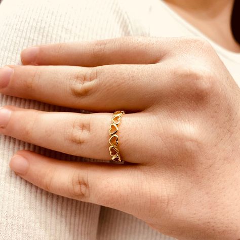 Excited to share the latest addition to my #etsy shop: 14K Heart Gold Ring | Rose Gold Heart Ring| Love Heart Ring | Muti Heart Ring | Gold Heart Ring | Love Ring | Dainty Ring| Gift for Her https://etsy.me/3B04KNc #gold #no #women #lovering #loveheartring #heartring # Gold Ring For Index Finger For Women, Gold Ring Latest Design For Women, Antique Gold Rings Indian, Heart Shape Ring Design Gold, Latest Gold Ring Design For Women, Latest Ring Designs Gold For Women, Gold Ring Design For Women Latest Gold Ring Design For Women, Stylish Gold Rings For Women, Gold Ring Designs Unique