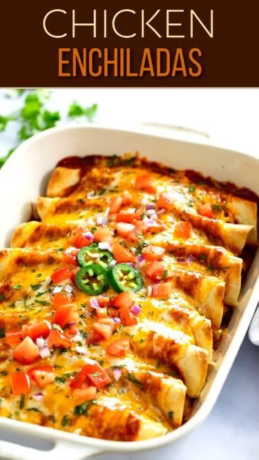 These Chicken Enchiladas are loaded with seasoned chicken, cheese, black beans, green chilis, and more. My homemade enchilada sauce puts it over the top! Enchiladas Chicken Casserole, Enchilada Recipe Chicken, Mexico Food Recipes, Chicken Enchiladas Soup, Enchiladas Soup, Chicken Enchiladas Casserole, Chili Chicken Enchiladas, Enchiladas Sauce, Casserole Recipes Chicken