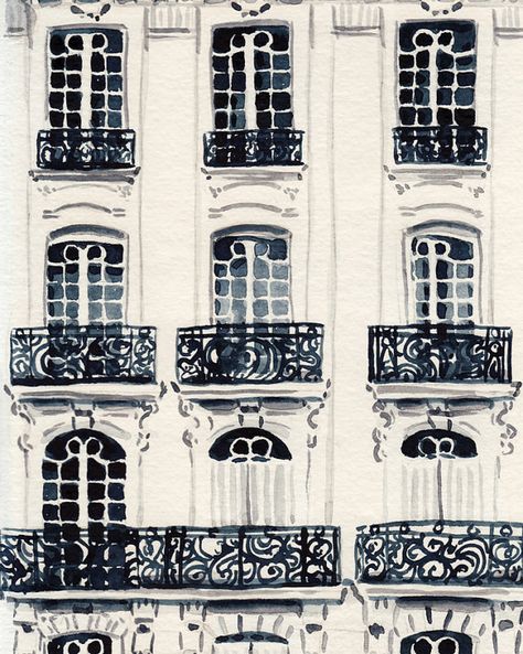 French Style Architecture, Painting Paris, Apartment Architecture, Sofia Coppola, Paris Apartments, Room Posters, Inspiration Art, New Wall, New Yorker