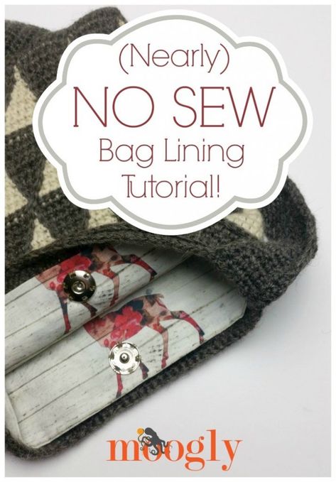 No Sew Bag, Moogly Crochet, Sew Bag, Mochila Crochet, Bag Lining, Crochet Shell Stitch, Crochet Bag Tutorials, Knitted Bag, Sewing Bags