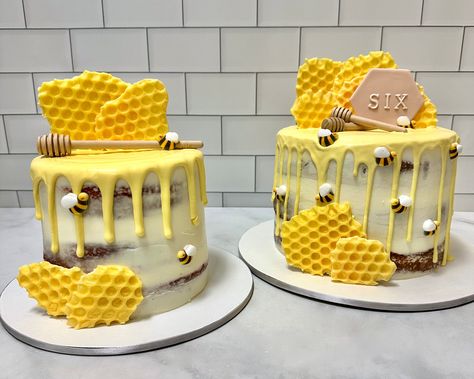 Honey Bee Cake Ideas, Diy Honeycomb, Honeycomb Cake, 3d Cake, 3d Cakes, Cake Decorating Designs, Cakes For Men, 5th Birthday, Cake Inspiration