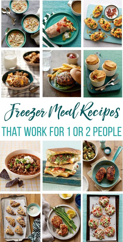 Freezer Meals For 1, Prep Freezer Meals, Individual Freezer Meals, Meals For 1, Freeze Meals, Freezer Meal Recipes, Freezer Dinners, Budget Freezer Meals, Freezer Friendly Meals