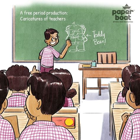 Classroom Scene Illustration, School Memories Drawing, Indian Classroom, Paper Boat Memories, Face Emotions, Cat Questions, Diary Drawing, School Life Memories, Memories Art