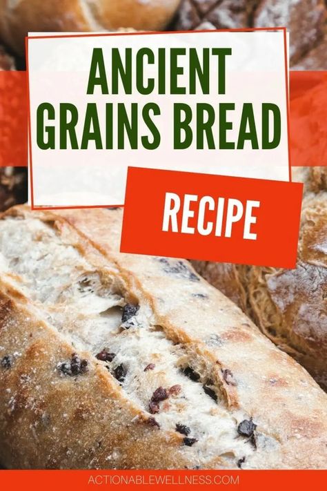 Loaves of ancient grain bread in a pile While Grain Bread Recipe, Healthy Whole Grain Bread Recipe, Ancient Grains Bread Recipe, Grain Bread Recipe Multi, Ancient Grain Bread Recipe, Muffin Basket, Grain Bread Recipe, Mediterranean Bread, Baking Savory