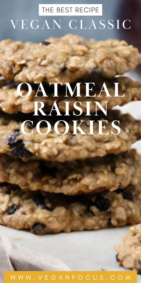 If you’re looking for a delicious and healthy dessert option that is also vegan-friendly, look no further than Vegan Classic Oatmeal Raisin Cookies. These cookies are made with wholesome ingredients like oats, raisins, and coconut oil and a delicious indulgence. With a soft and chewy texture and a hint of cinnamon, these cookies are perfect for satisfying your sweet tooth. Serve for dessert, a snack or school lunches. Best of all, they are easy to make and can be enjoyed by everyone!
#cookies