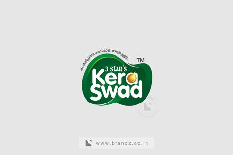 Kera Swad Coconut Oil Packaging on Behance Oil Brand Logo, Coconut Oil Packaging, Milk Logo Design, Snack Logo, Coconut Logo, Oil Logo, Glass Shelves Decor, Oil Packaging, Flyers Design