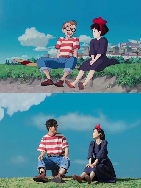 Movie Couples Costumes, Cinema Outfit, Kiki Dress, Personajes Studio Ghibli, Conan Comics, Japan Outfit, Anime Inspired Outfits, Disney Cosplay, Ghibli Movies