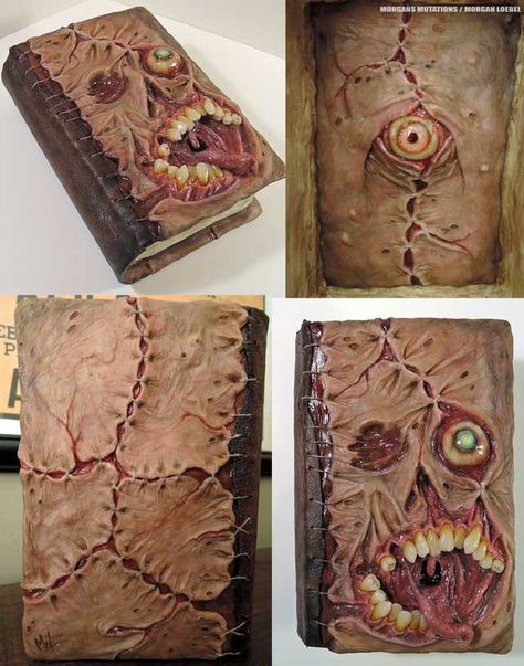 These are so amazing - Imgur Dental Lab Technician, Halloween Spell Book, Arte Zombie, Halloween Spells, Dental Lab, Book Projects, Halloween Props, Altered Books, Book Binding