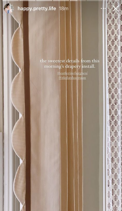 Bedroom Window Valance Ideas, Velvet Window Treatments, Scallop Edge Curtains, Scallop Roman Shade, Scallop Curtain, Cottage Blinds, Scalloped Valance, Curtain With Border Fabrics, Scallop Curtain Pelmet