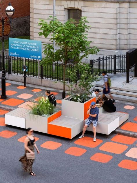 Tactical Urbanism, Urban Spaces Design, Station Service, Public Space Design, Conceptual Architecture, Public Seating, Urban Furniture, Urban Park, Street Furniture