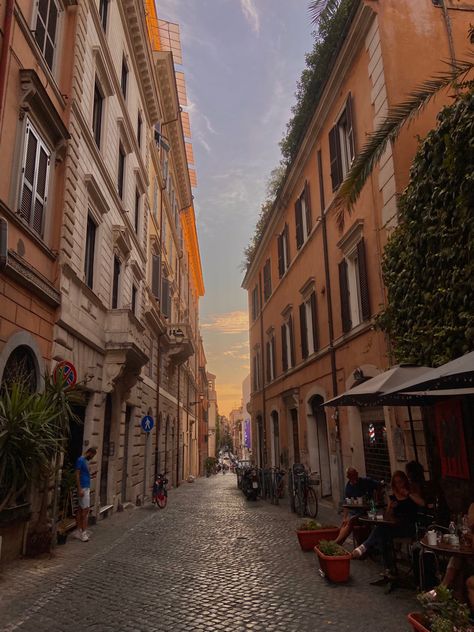 Italian City Aesthetic, Rome Moodboard, Rome Buildings, Dessert Poster, Rome Aesthetic, Rome Streets, Italy Vibes, Rome Photo, Italy Street