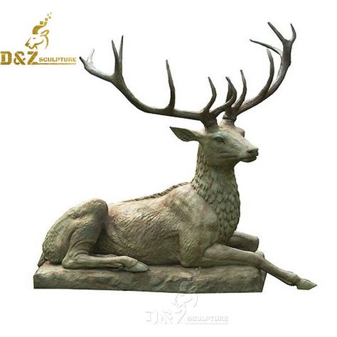 sitting deer statue Kings Landing, Fountain Ideas, Statue Fountain, Deer Drawing, Bronze Sculpture Animal, Deer Statues, Stag Deer, Statues For Sale, Deer Silhouette