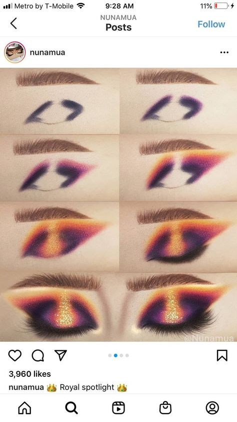 Gradation Make Up, Amazing Eye Makeup, October Eyeshadow Looks, Drag Eye Makeup, Artistic Eye Makeup, Rainbow Makeup Looks, Colorful Eye Makeup Tutorial, Which Makeup, Festival Make Up