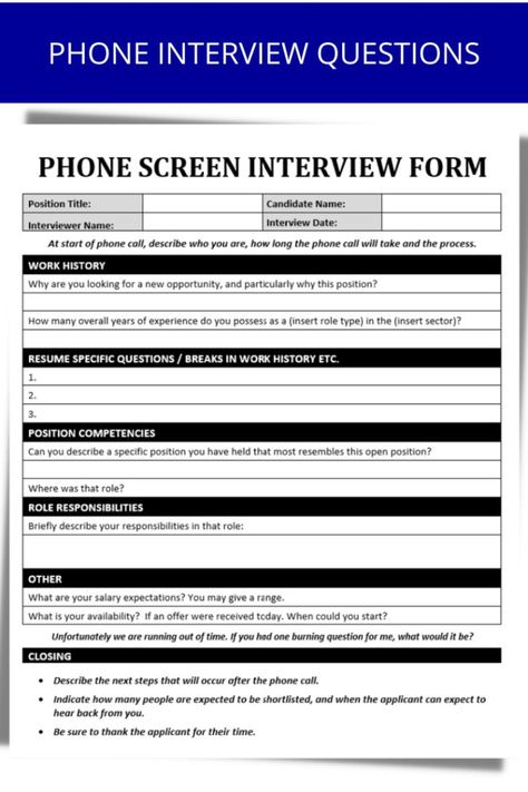 sample phone interview questions template prescreen telephone  etsy  phone interview questions phone pre screening interview questions template example Screening Interview Questions, Phone Interview Questions, Questions Template, Interview Template, Phone Interview, About Phone, Career Tips, Interview Tips, Interview Questions