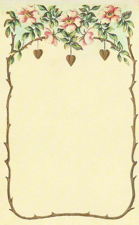 Printable Backgrounds, Old Paper Background, Floral Cards Design, Victorian Frame, Printable Stationery, Borders And Frames, Button Cards, Digital Video, Vintage Greeting Cards