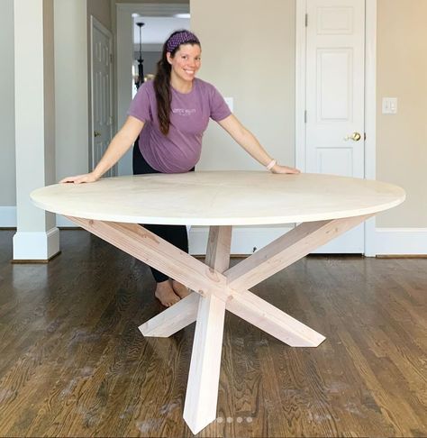 Product of Grace Designs - Tripod Table Base Diy Round Table Base, Table Base Diy, Diy Tripod, Table Base Design, Diy Table Legs, Kitchen Table Legs, Garage Diy, Plywood Table, Wood Table Diy