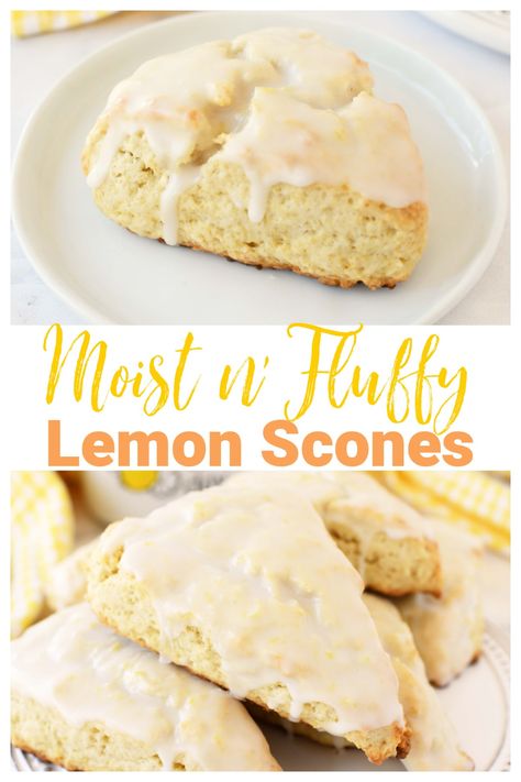 Glazed Lemon Scones Recipe Lemon Scones Recipe, Hp Sauce, Scones Recipe Easy, Lemon Scones, Homemade Scones, Lemon Dessert Recipes, Scones Recipe, Lemon Glaze, Scone Recipe