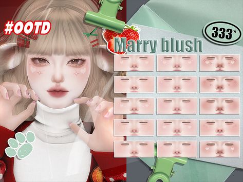 Mod Makeup, Cc Skin, Cc Packs, Kawaii Hat, Sims 4 Cc Eyes, Makeup Cc, Sims 4 Cc Makeup, Kawaii Makeup, Kawaii Faces