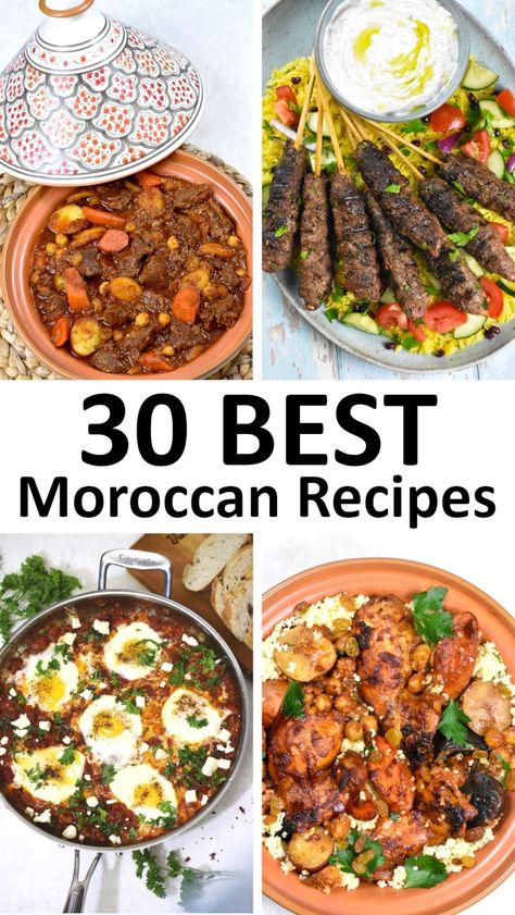 Moroccan Lunch Ideas, Moroccan Meal Prep, Moroccan Dips Recipe, Moroccan Menu Ideas, Beef Tagine Recipes Moroccan Spices, Healthy Moroccan Recipes, Moroccan Main Dish, Morroco Food Recipes, Moroccan Appetizer Recipes