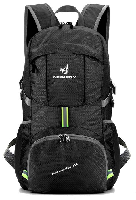 NEEKFOX Lightweight Packable Travel Hiking Backpack Daypack35L Foldable Camping BackpackUltralight Outdoor Sport Backpack Black *** Read more reviews of the product by visiting the link on the image. (This is an affiliate link) Sport Backpack, Packable Backpack, Mens Backpack Travel, Backpack Reviews, Outdoor Backpacks, Lightweight Backpack, Travel Hiking, Camping Backpack, Backpack Sport