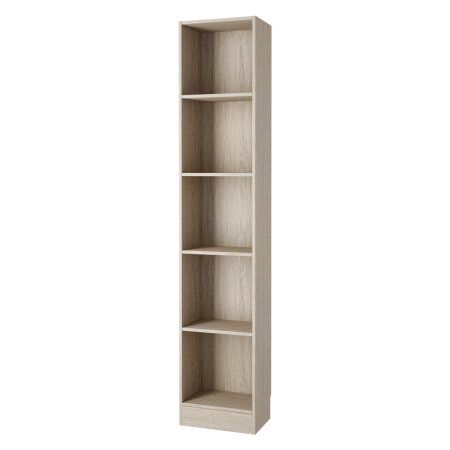 Element Tall Narrow 5 Shelf Bookcase, White Minimal Bookshelf, Tall Narrow Bookcase, Vertical Bookshelf, Narrow Bookcase, Wide Bookcase, 4 Shelf Bookcase, Tall Bookshelves, 5 Shelf Bookcase, Tall Bookcases