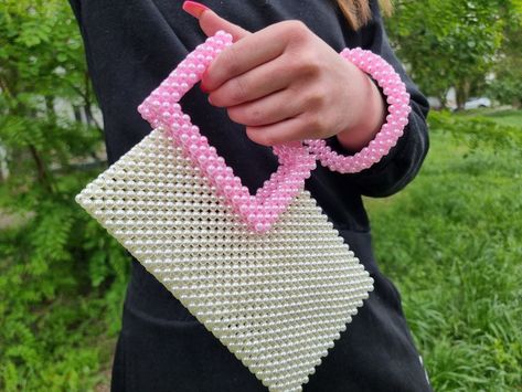 Beaded phone bag, bridesmaid clutch, beaded hand bags, beaded clutch purse, beaded clutch, pearl purse, pearl bag, wrist wallet by XdesiderataX on Etsy Pearl Purse, Bridesmaid Clutch, Beaded Clutch Purse, Pearl Embellishment, Bridesmaid Clutches, Wrist Wallet, Pearl Bag, Beaded Clutch, Hand Bags