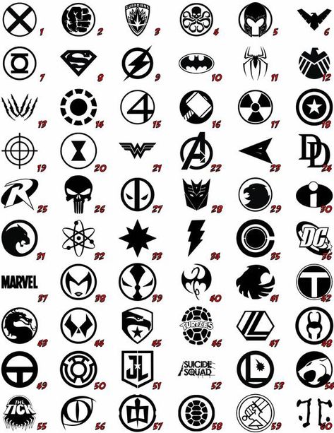 Superhero Coasters - Choose 4 Comic Symbols, Avengers Decals, Animal Symbols, Avengers Symbols, A Loaf Of Bread, Marvel Tattoos, Laser Engraved Ideas, Loaf Of Bread, Tattoo Design Book