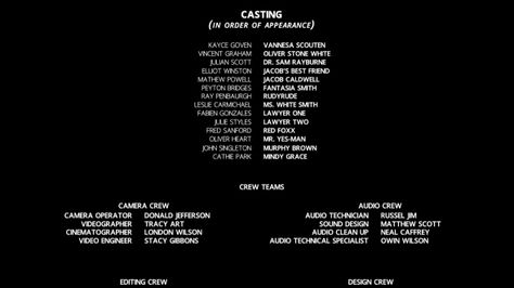 Need More Templates Like Film Credits? Check Out My Collection!    The Description   	This is a versatile template that gives you a variety of ways to create your film credits. These are slot base... Film End Credits Design, Credits Design Film, Movie Credits Design, End Credits Aesthetic, End Credits Design, Film Credits Design, Film Layout, Film Portfolio, Credits Design