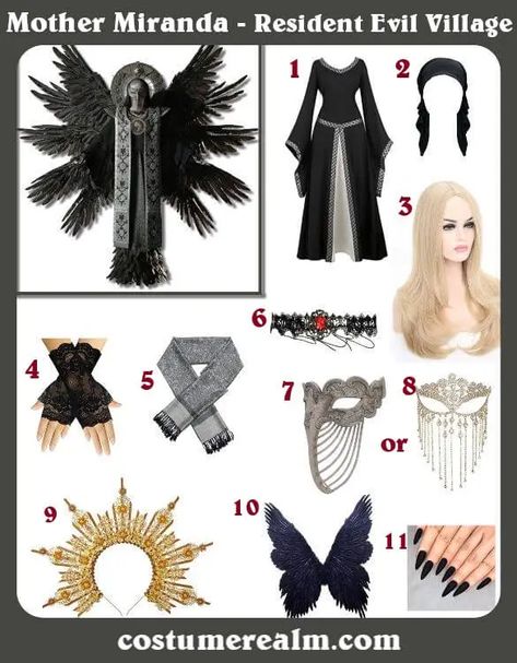 How To Dress Like Mother Miranda Costume Guide For Halloween And Cosplay Mother Miranda Cosplay, Resident Evil Village Mother Miranda, Mother Miranda Resident Evil, Resident Evil Costume, Mother Miranda, Outfits Guide, Resident Evil Cosplay, Resident Evil Franchise, Comic Con Costumes