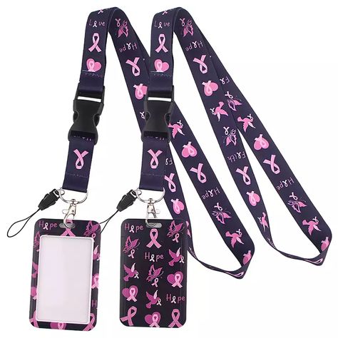 Look what I found on AliExpress Key Lanyard, Pink Ribbon, Shape Patterns, Badge Holders, Lanyard, Types Of Metal, Gym, Chain