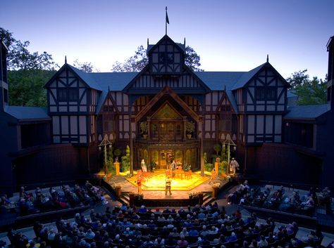 Oregon Shakespeare Festival Elizabethan Stage...one of my favorite spots I've ever been!!! Elizabethan Theatre, Ashland Oregon, Shakespeare Festival, College Town, Southern Oregon, University Of Oregon, Oregon Travel, Oregon Coast, Travel Dreams