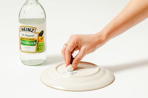 We Tried 5 Methods for Removing Sticky Stickers - There Was One Clear Winner | Kitchn Remove Tape Residue, Get Stickers Off, Remove Sticker Residue, Remove Sticky Residue, Sticker Removal, Dish Detergent, Distilled White Vinegar, Sparkling Clean, House Projects